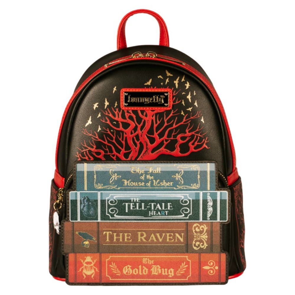 Loungefly Edgar Allan Poe Literary Horror Mini Backpack